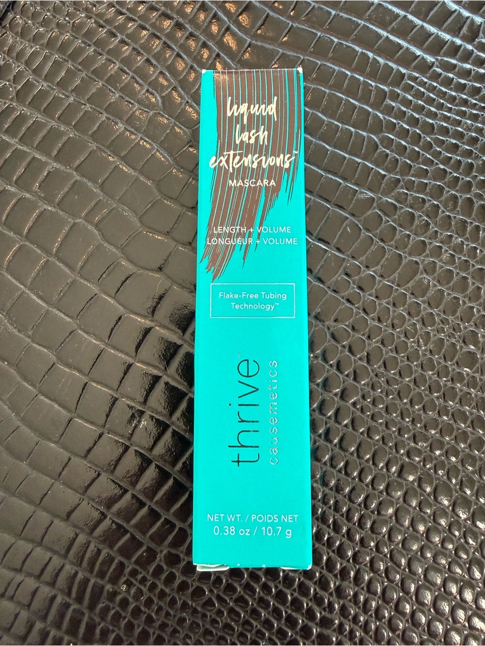 Thrive Cosmetics lash extensions mascara in brown black.
